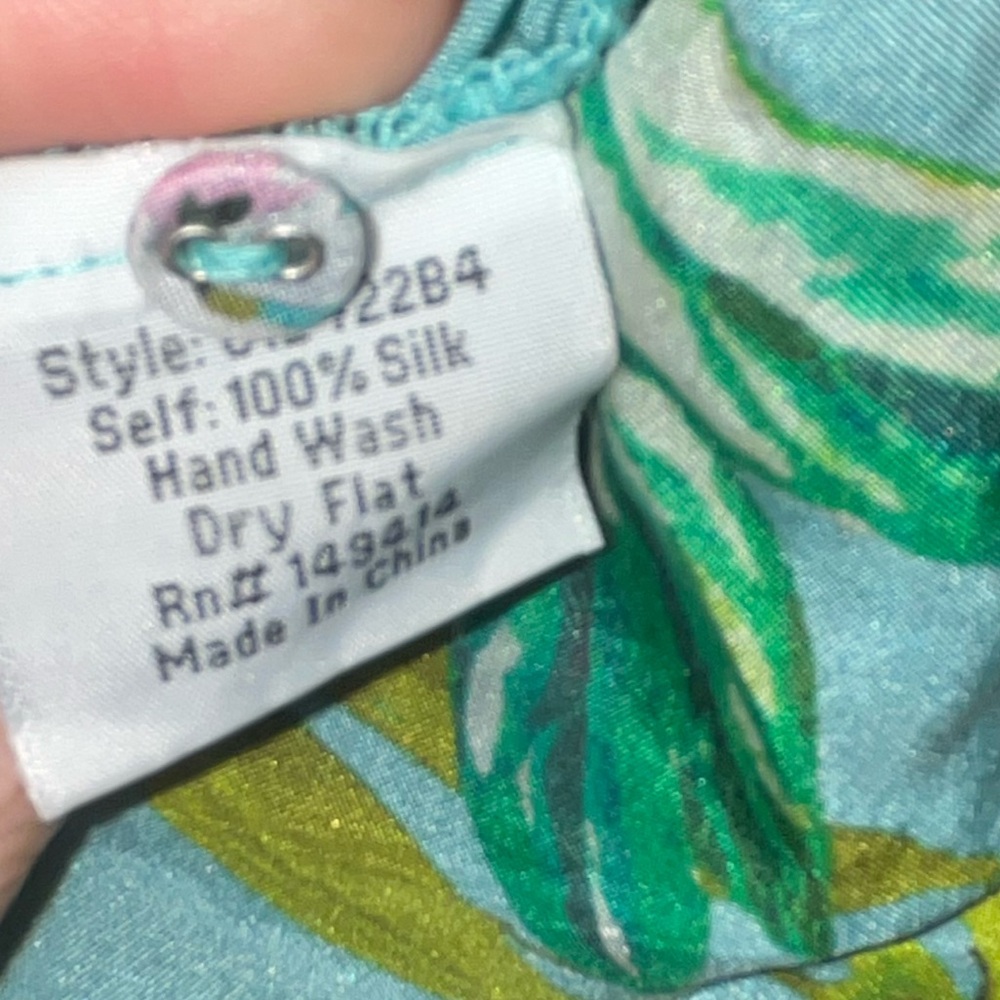 Johnny Was Panya Karis Mixed Print Silk Shirt floral - Picture 4 of 4